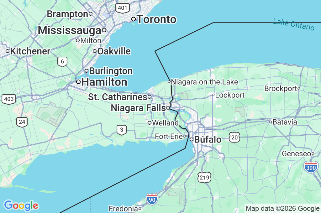 Niagara Falls Area Map Niagara Falls Area Map