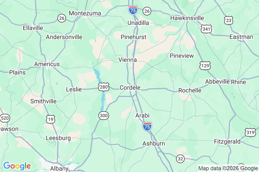 Cordele Railway Park Area Map