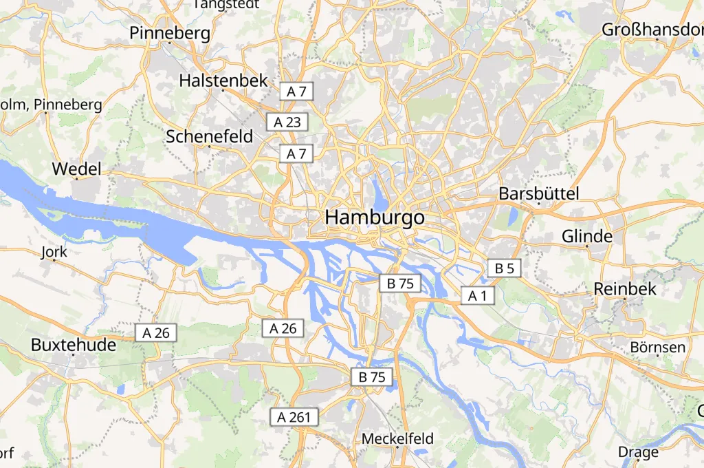 Hamburg-Mitte Area Map Hamburg-Mitte Area Map