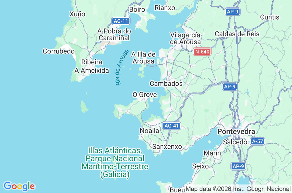 O Grove Area Map O Grove Area Map