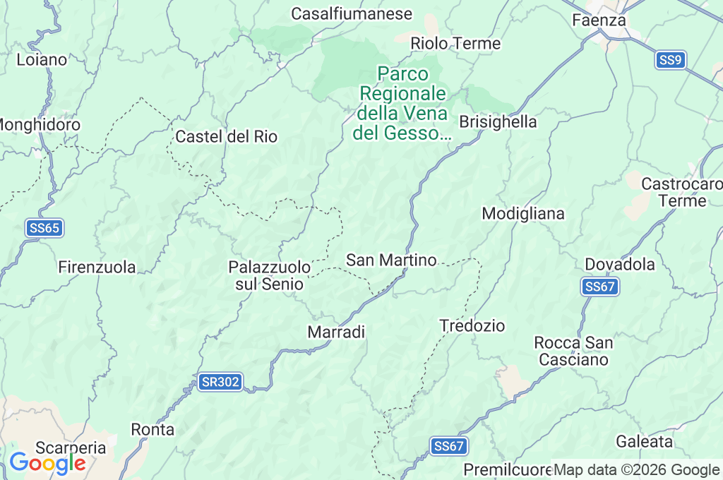 Observatorio de Monteromano Area Map