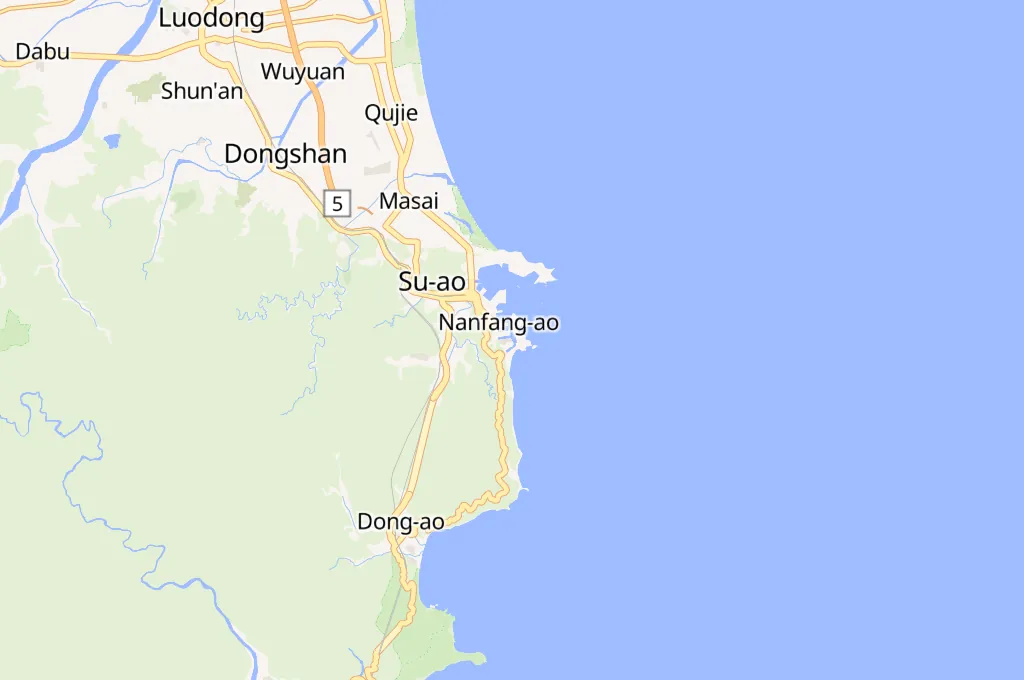 Segundo Puerto Pesquero de Nanfang'ao Area Map Segundo Puerto Pesquero de Nanfang'ao Area Map