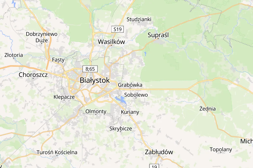 Grabówka Area Map Grabówka Area Map