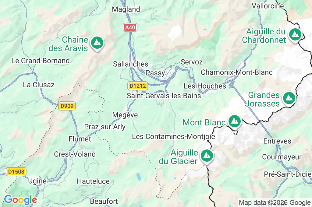 Le Bettex Area Map Le Bettex Area Map