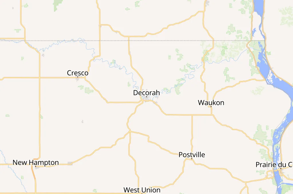 Decorah Area Map