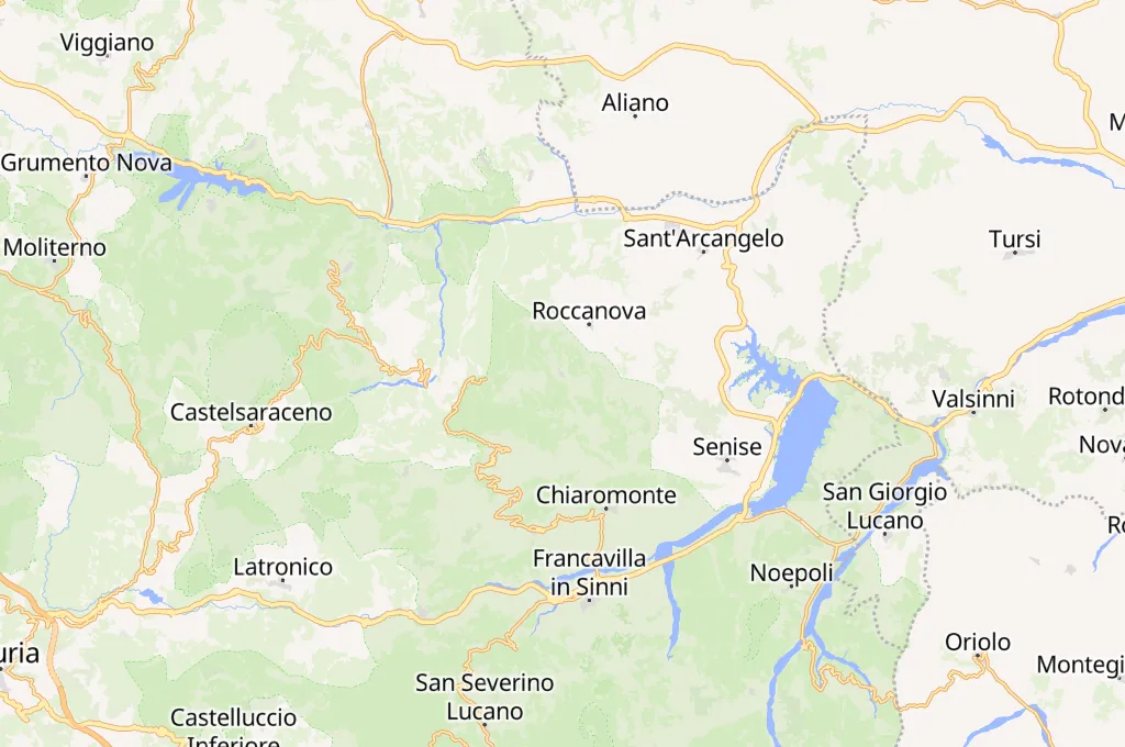 Castronuovo di Sant'Andrea Area Map