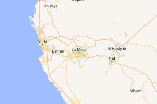 Map of La Meca