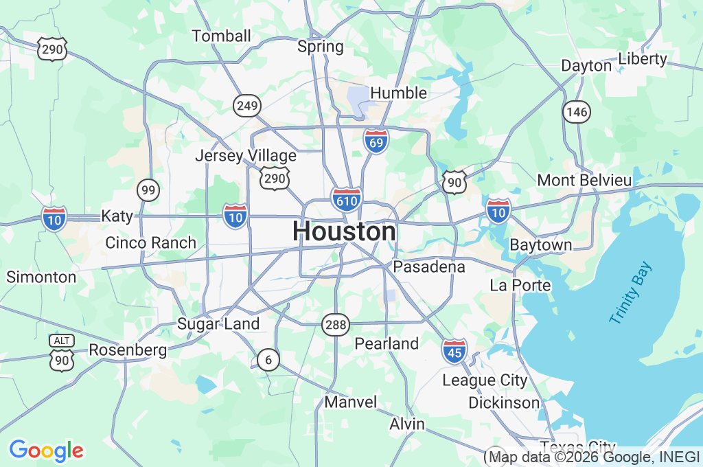 Centro de Houston Area Map Centro de Houston Area Map