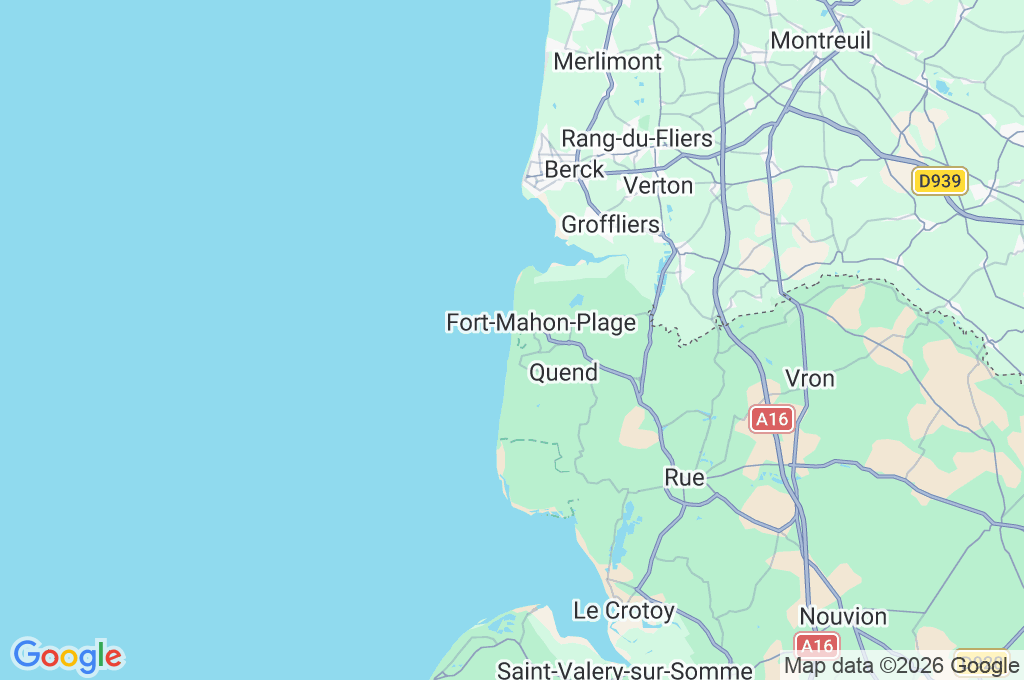 Fort-Mahon-Plage Area Map