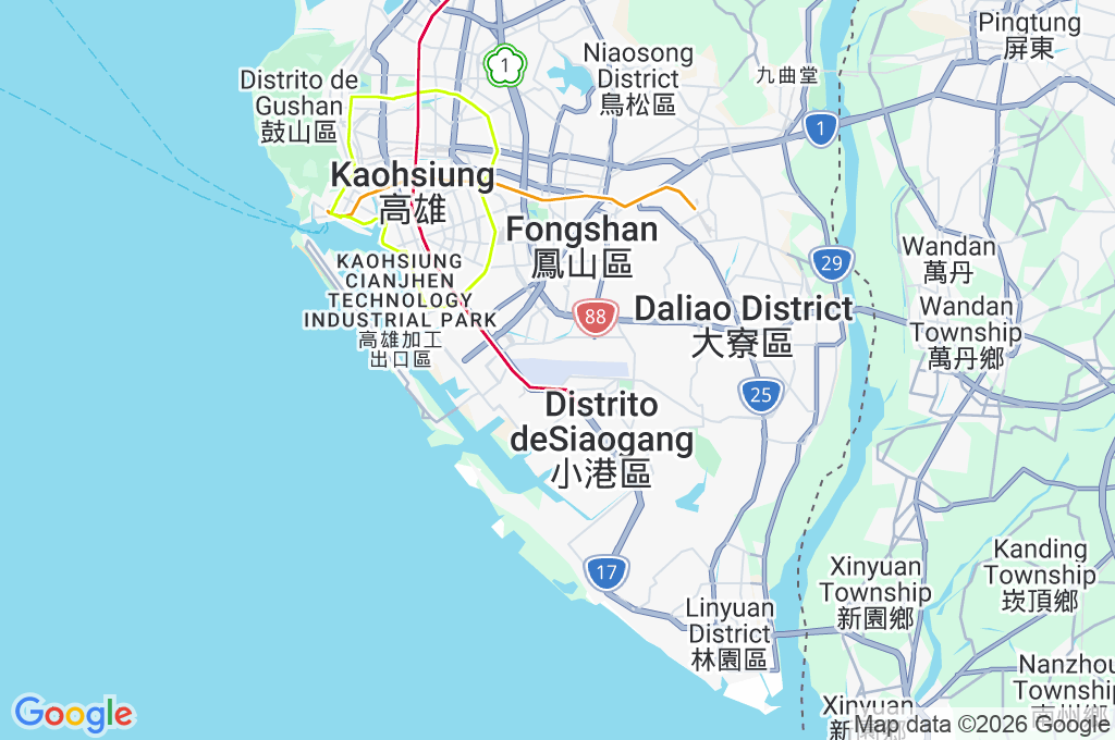 Aeropuerto Internacional de Kaohsiung Area Map Aeropuerto Internacional de Kaohsiung Area Map