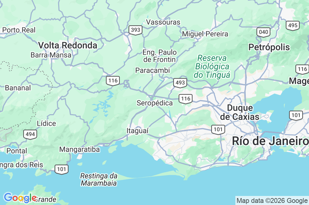 Seropédica Area Map