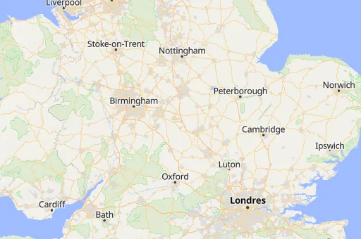 Map of Inglaterra