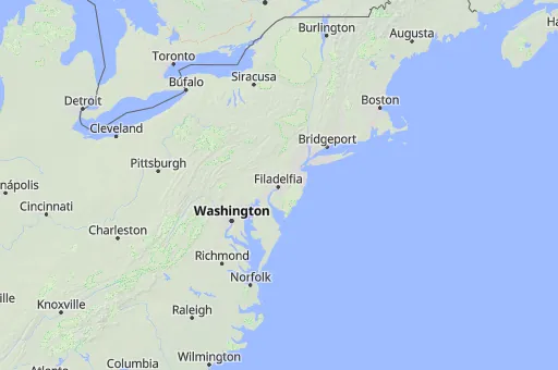 Map of Pensilvania