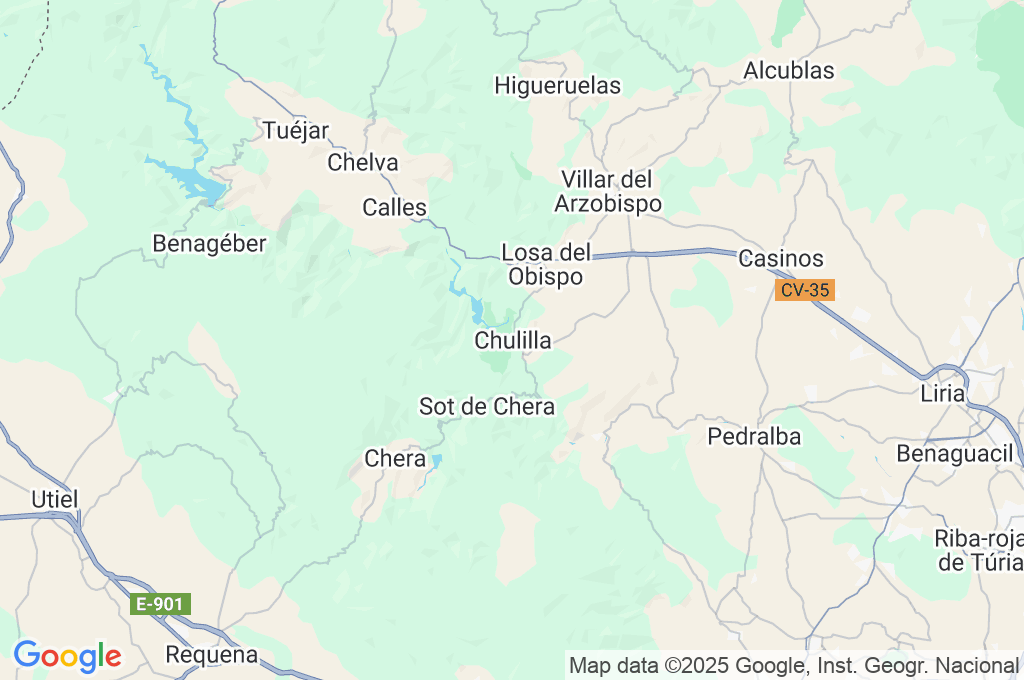 Chulilla Area Map Chulilla Area Map