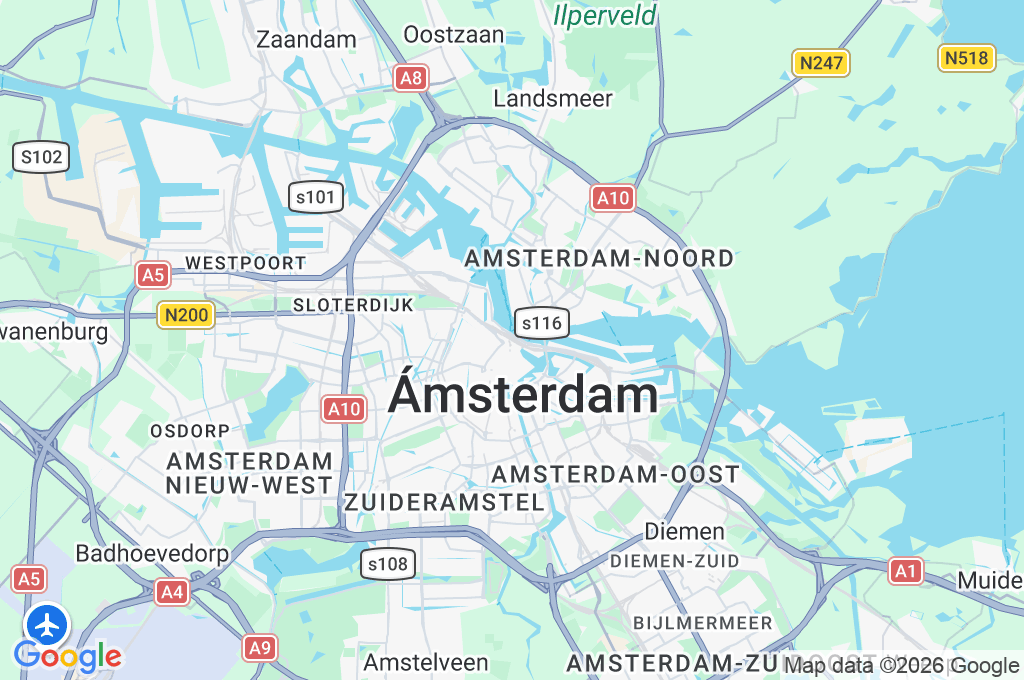 Estación Central de Ámsterdam Area Map