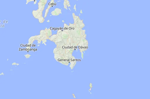 Map of Davao
