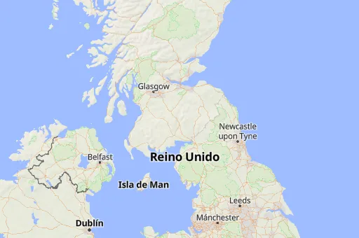 Map of Reino Unido