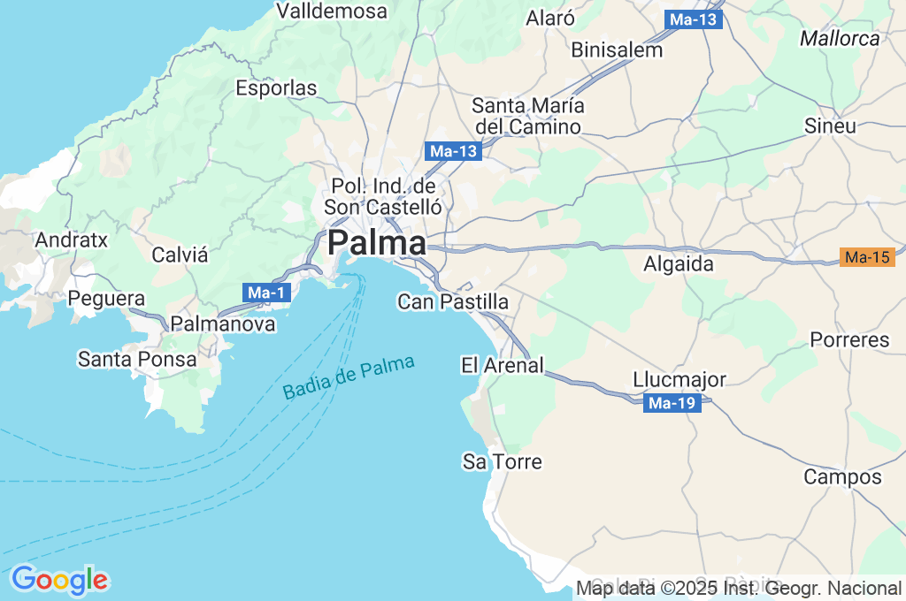 Can Pastilla Area Map