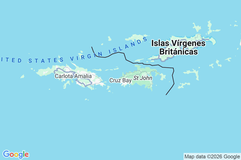 Cruz Bay Area Map