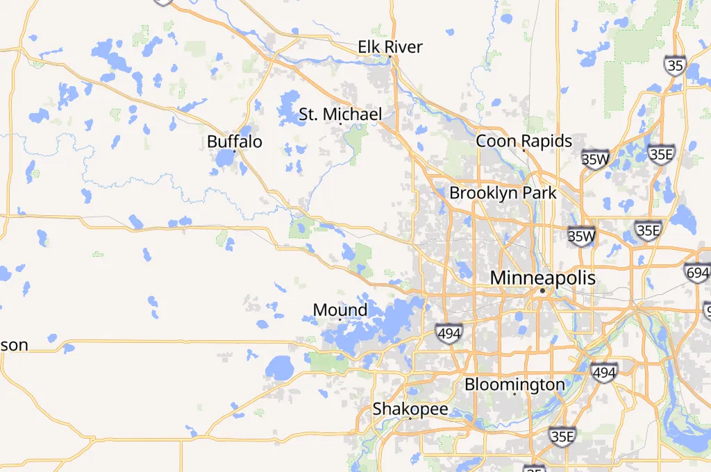 Loretto Area Map