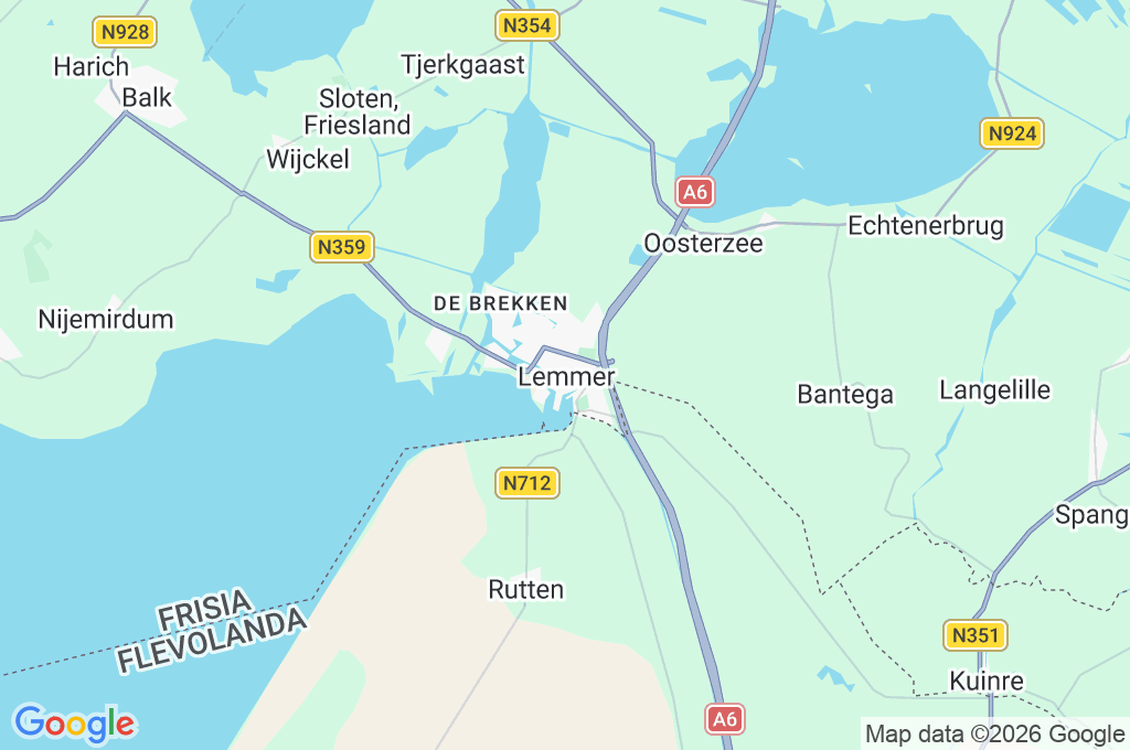 Lemmer Area Map Lemmer Area Map