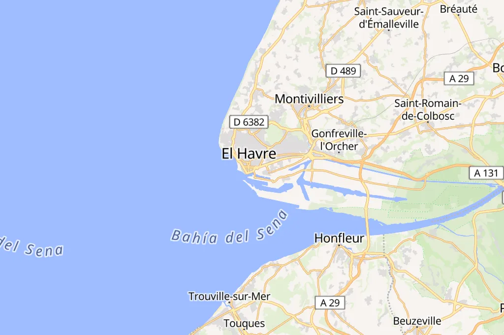 Le Havre Area Map Le Havre Area Map