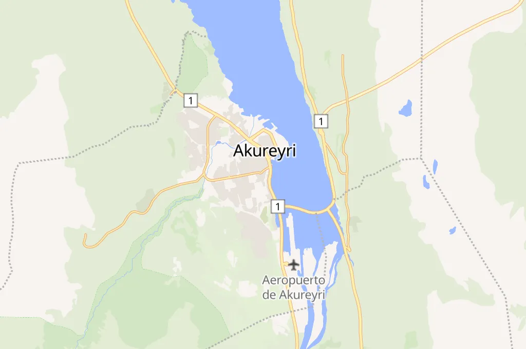 Akureyri Area Map