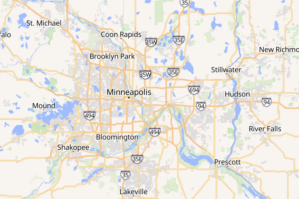 St. Paul Area Map St. Paul Area Map