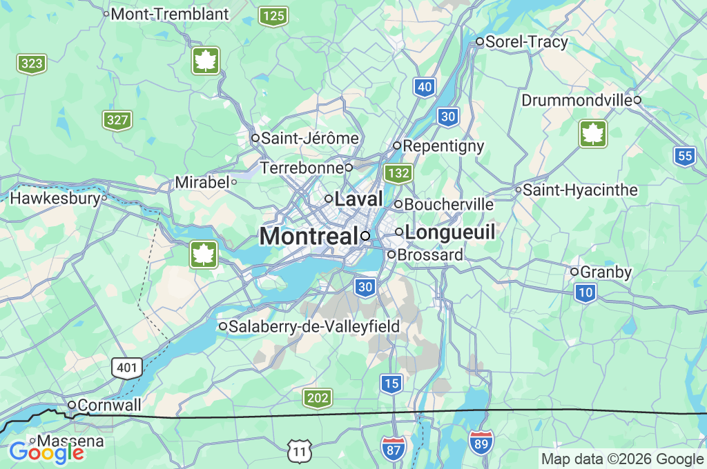Universidad de Montreal Area Map Universidad de Montreal Area Map