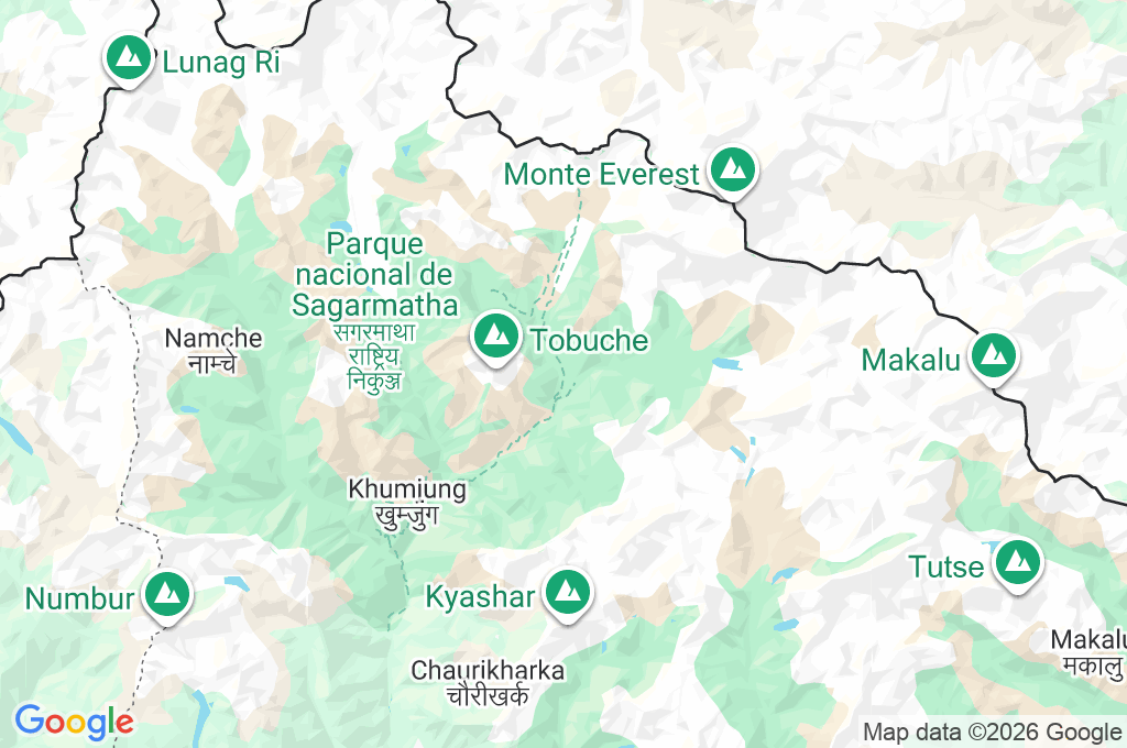 Pheriche Area Map Pheriche Area Map