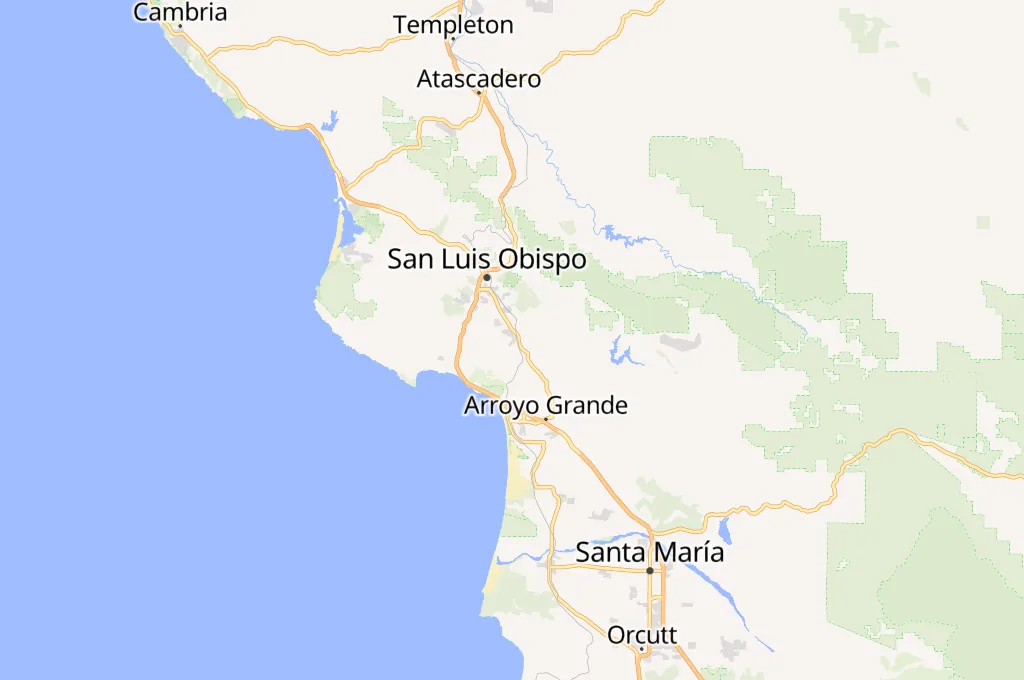 San Luis Obispo Country Club Area Map San Luis Obispo Country Club Area Map