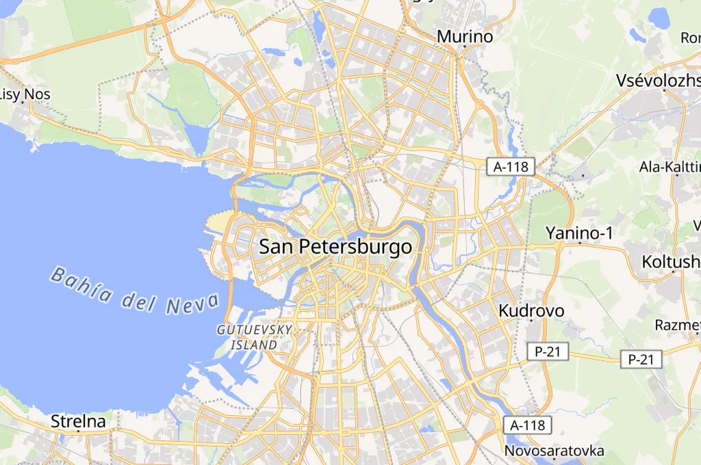 Malecón Petrovskaya Area Map