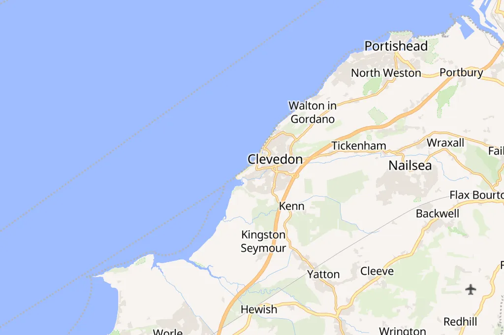 Lago Marino de Clevedon Area Map Lago Marino de Clevedon Area Map