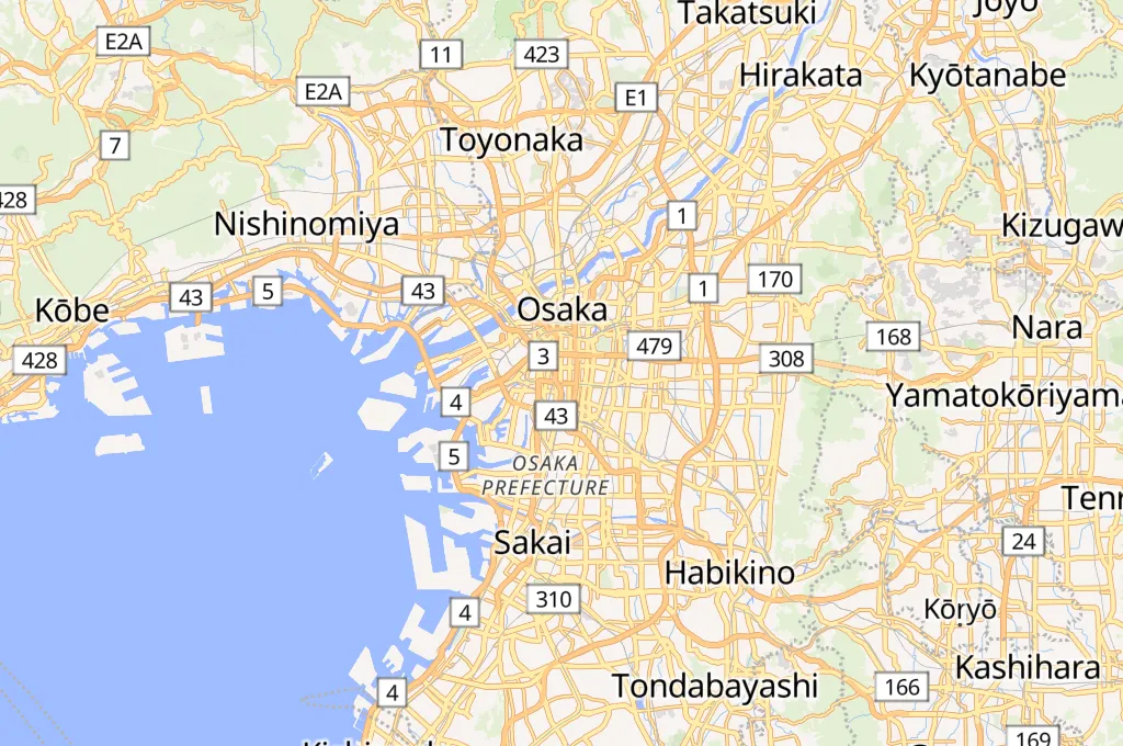 Shinsaibashi Area Map Shinsaibashi Area Map