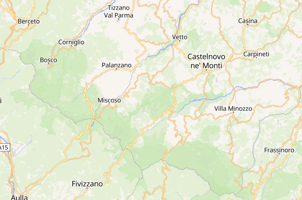 Ventasso Laghi Area Map