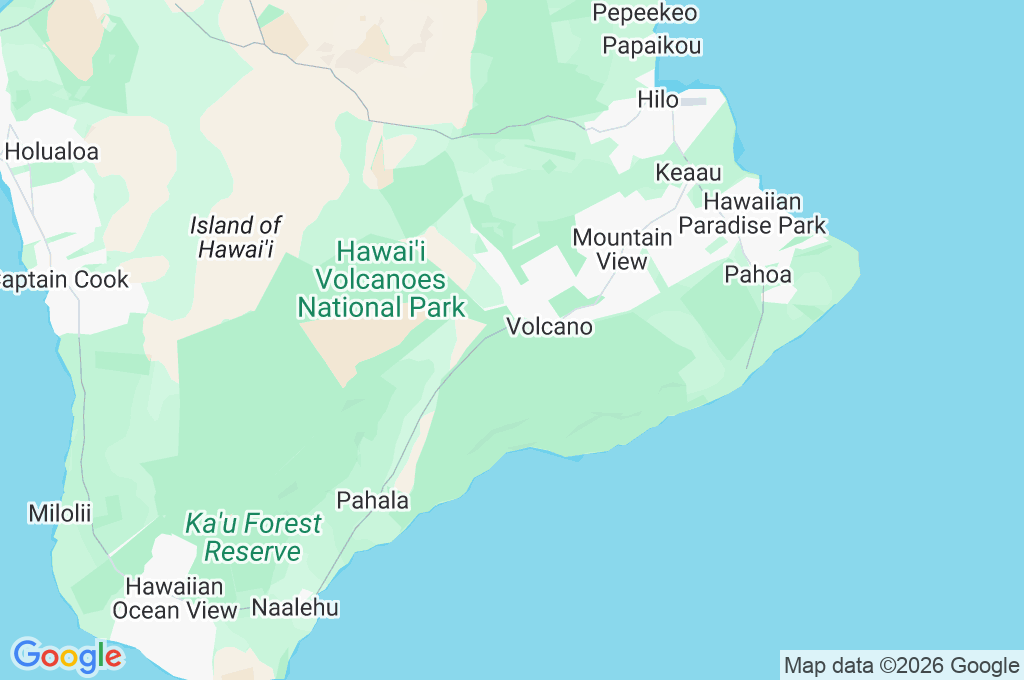 Cráter Halemaʻumaʻu Area Map