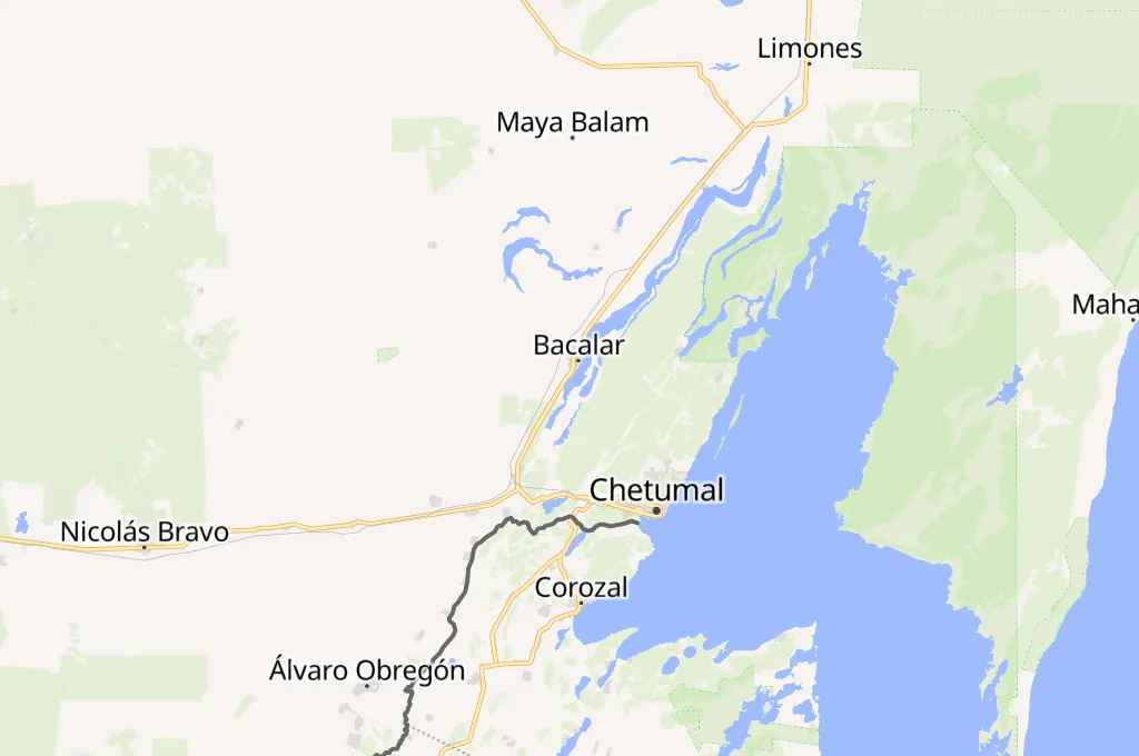 Bacalar Area Map Bacalar Area Map