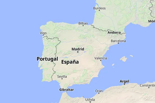 Map of España