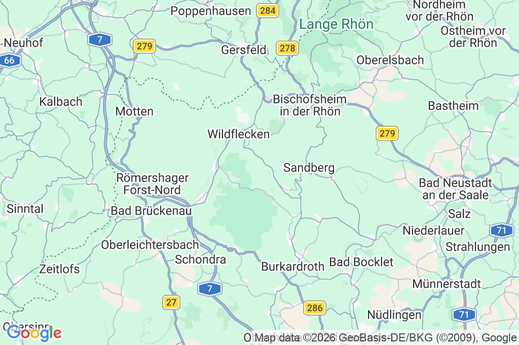 Kissinger Hütte Area Map