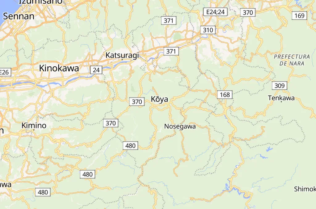 Kongobu-ji Area Map Kongobu-ji Area Map