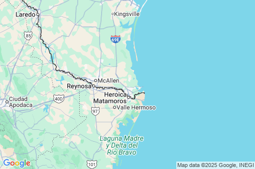 Map of Condado de Cameron