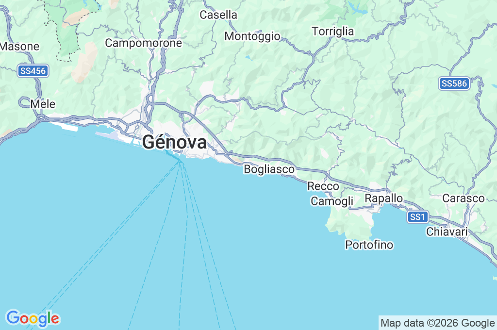 Nervi Area Map
