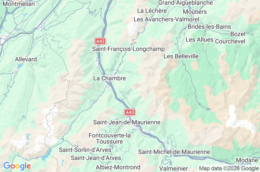 Col du Chaussy Area Map Col du Chaussy Area Map