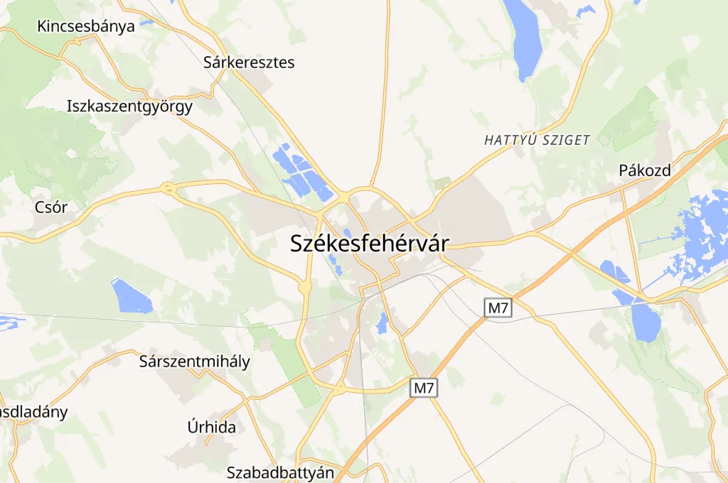 Zichy liget Area Map