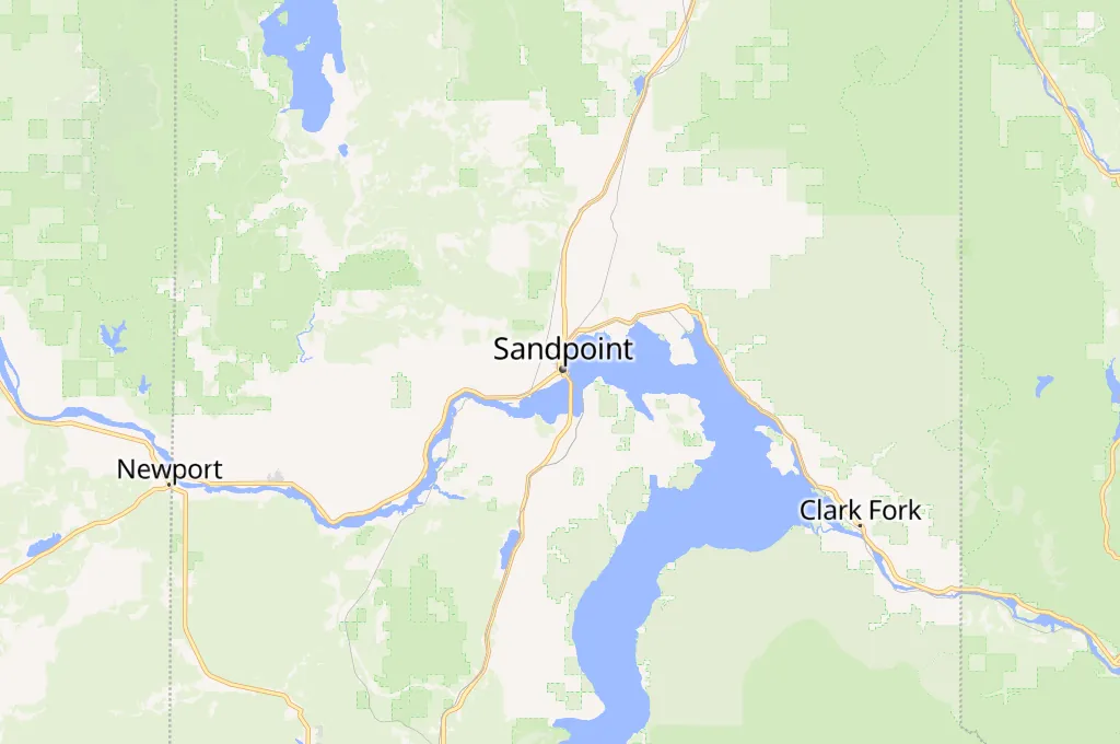 Sandpoint Area Map Sandpoint Area Map