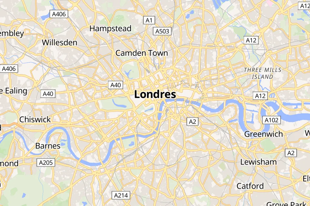 Londres Area Map Londres Area Map
