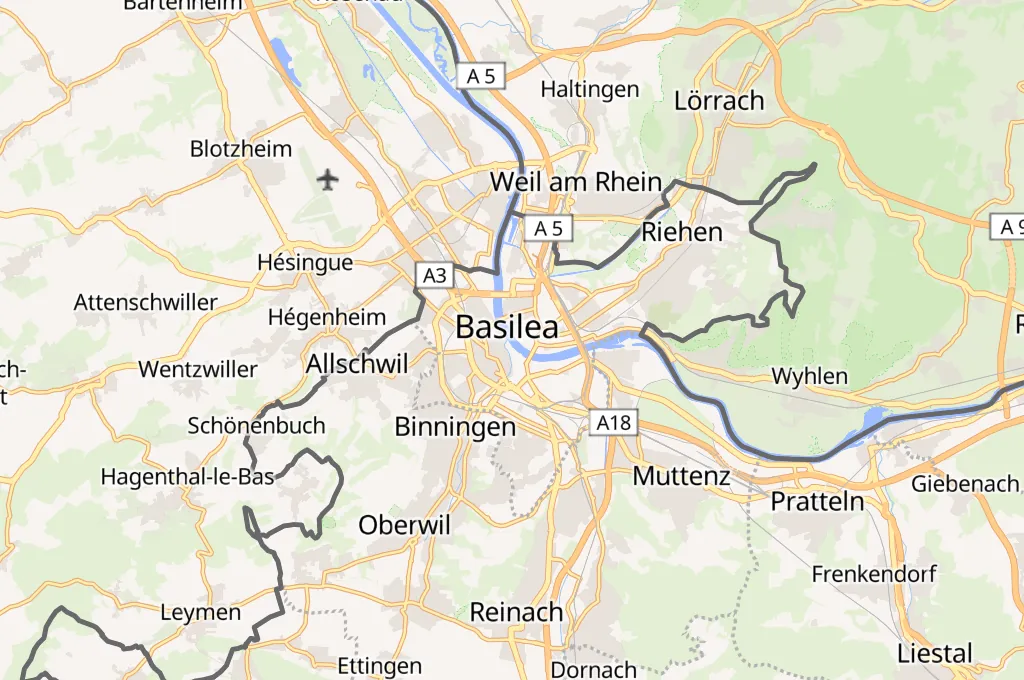 Mittlere Brücke Area Map