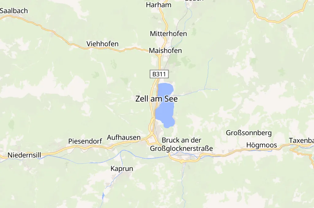 Zell am See Area Map Zell am See Area Map