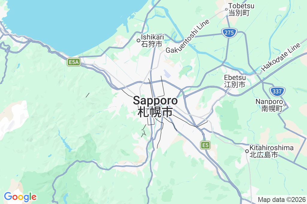 Estación JR de Sapporo Area Map Estación JR de Sapporo Area Map