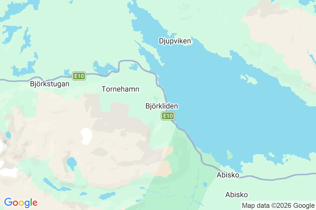 Björkliden Area Map Björkliden Area Map